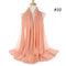 Muslim Bubble Chiffon Hijab Scarf Women Solid Color Soft Long Shawls and Wraps Georgette Head Scarves Ladies Hijabs