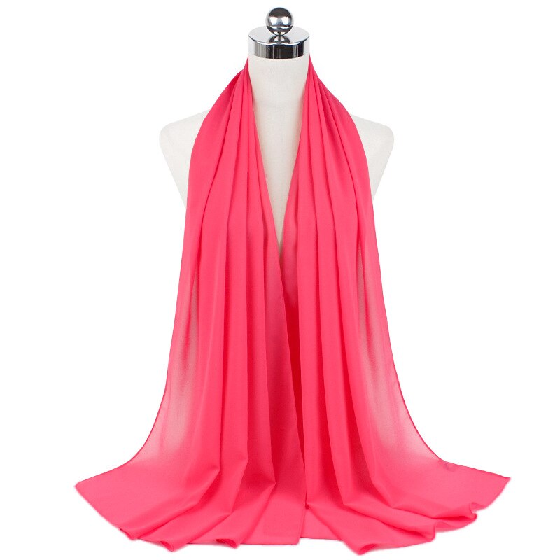 72*175cm Hijab Chiffon 2021 Maxi Big Size Scarf For Muslim Women Headscarf Ladies Headwraps Pashmina Hijab Muslim Fashion Islam