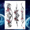 Girls Bracelet Chains Rose Tattoo Stickers Butterfly Body Arm Totem Tattoos Temporary Women Wrist Sexy Black Fake Tatoos