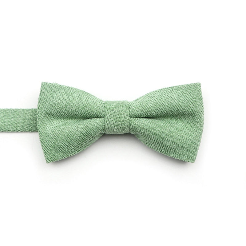 NEW Macarons Solid Color Men Bow Tie Super Soft Suede Classic Shirts Bowtie Bowknot Adult Child Butterfly Cravats For Wedding