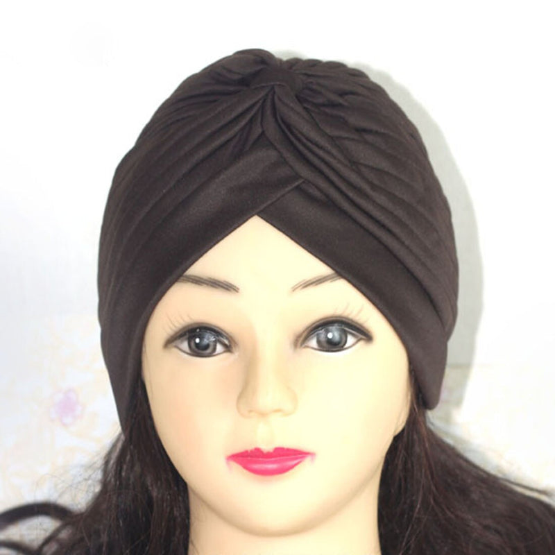 Fashion Muslim Turban Scarf For Women Islamic Inner Hijab Caps Twisted Arab wrap Head Wraps Musulman Turbante Mujer