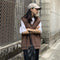 Vests Women Simple Classic BF Spring Autumn Femme Knitted Outwear Young Lovely All-match Striped Schoolgirls Sleeveless Jacket