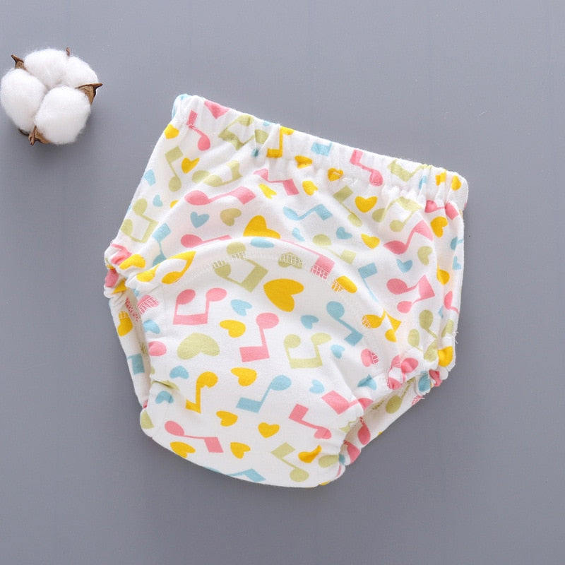 Hot 6 Layer Waterproof Reusable Cotton Baby Training Pants Infant Short Underwear Cloth Baby Diaper Nappies Panties for Children
