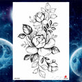 Girls Bracelet Chains Rose Tattoo Stickers Butterfly Body Arm Totem Tattoos Temporary Women Wrist Sexy Black Fake Tatoos