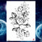 Girls Bracelet Chains Rose Tattoo Stickers Butterfly Body Arm Totem Tattoos Temporary Women Wrist Sexy Black Fake Tatoos