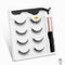 Magnetic Eyelashes 3D Mink Eyelashes Magnetic Eyeliner Magnetic Lashes Short False Lashes Lasting Handmade Eyelash Makeup Tool