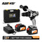 NANWEI 21V 13mm Cordless Drill Industrial Grade Brushless Impact Drill 1/2&quot; Metal Auto-locking Chuck  Ice Drill Fishing