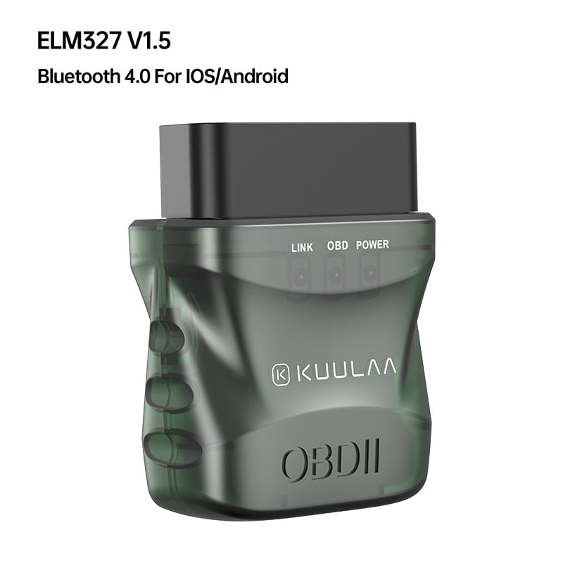 KUULAA OBD2 Scanner Bluetooth 4.0 ELM327 V1.5 OBD 2 Car Diagnostic Tool for IOS Android PC ELM 327 Scanner OBDII Reader