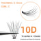 1box/60 Bundles,10D 0.1/0.07mm Thickness Individual Eyelash Extensions eyelashes Cluster Lashes, Natural False Eyelashes Bundles
