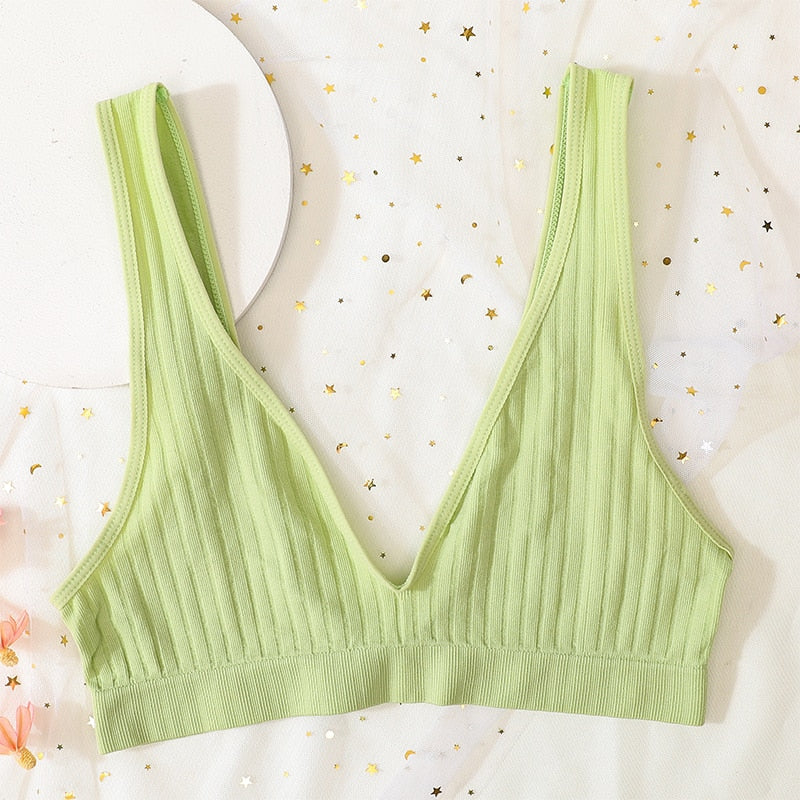 Seamless Bra Sports Bras For Women Plunge Bra Top Female Brassiere Deep V Sexy Women Underwear Backless Bralette Lingerie