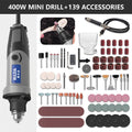 HILDA Electric Drill Mini Engraver Rotary Tool 400W Mini Drill 6 Position Rotary Tools Mini Grinding Machine