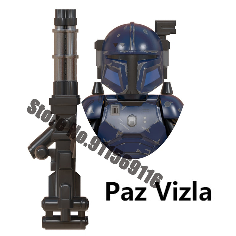 WM6094 Building Blocks WM916-A Paz XP400 PG640 PG641 PG642 X1533 Vizla Bo-Katan Sabine Wren Bricks Figure