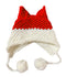 BomHCS Cute Fox Ears Beanie Winter Warm 100% Handmade Knit Hat
