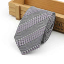 61 Colors Jacquard Striped Plaid Paisley Necktie 6cm Polyester Male Narrow Tie Skinny Tuxedo Suit Shirt Gift For Men Accessory