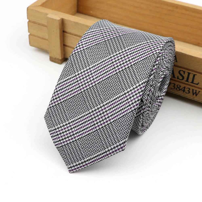 61 Colors Jacquard Striped Plaid Paisley Necktie 6cm Polyester Male Narrow Tie Skinny Tuxedo Suit Shirt Gift For Men Accessory