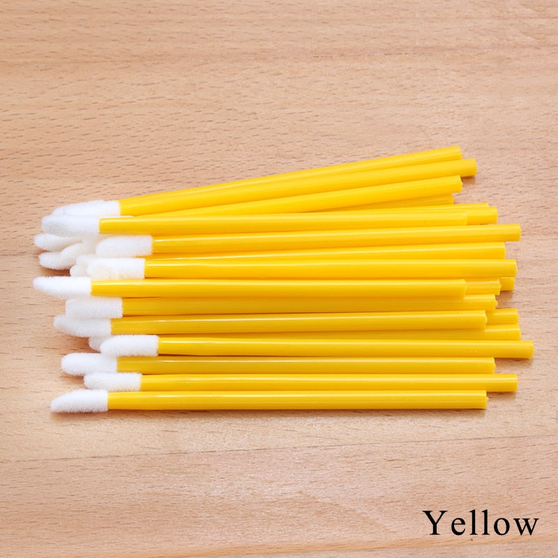 50pcs Disposable Eyelashes brush Individual Lash Removing Cleaning  Mascara Applicator Makeup Brushes For Eyelash Extension Tool