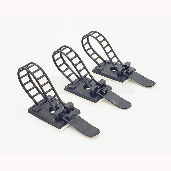 cable tie Mounts 10pcs Cable Clips 18*25 wire clamp Tie Cable Mount Adjustable Cable Tie Fix Holder adhesive cable tie mounts
