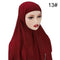 Muslim Chiffon Scarf For Women Fashion Veil Instant Hijab Wrap Headscarf Islam Solid Color Cap Musulman Wrap Scarves 25 Colors