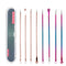 4Pcs/Set Blackhead Comedone Acne Pimple Belmish Extractor Vacuum Blackhead Remover Tool Spoon Rose Gold For Face Skin Care Tool