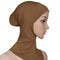 Muslim Underscarf Women Modal Hijab Cap Adjustable Muslim Stretchy Turban Full Cover Shawl Cap Full Neck Coverage for Lady