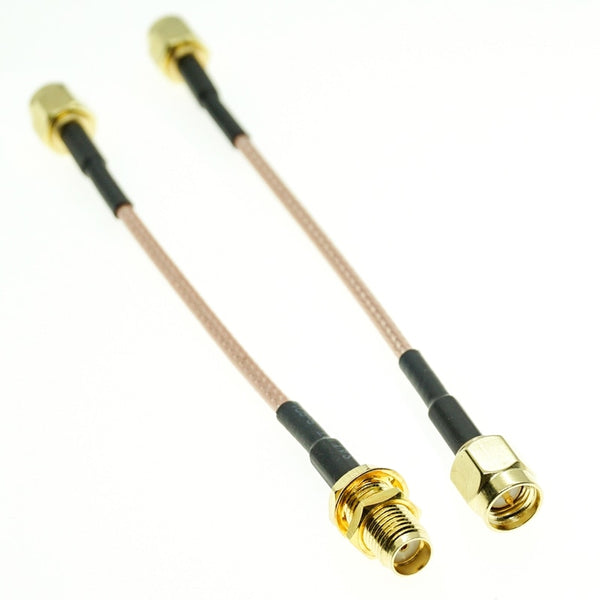 RG316 RG174 Cable SMA Male To SMA Male Female Nut Bulkhead Extension Coax Jumper Pigtail