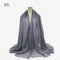 180X95CM Women Classic Muslim Crinkle Hijab Scarf Soft Cotton Head Scarves Turban Shawls Wraps Islamic Headband Femme Musulman