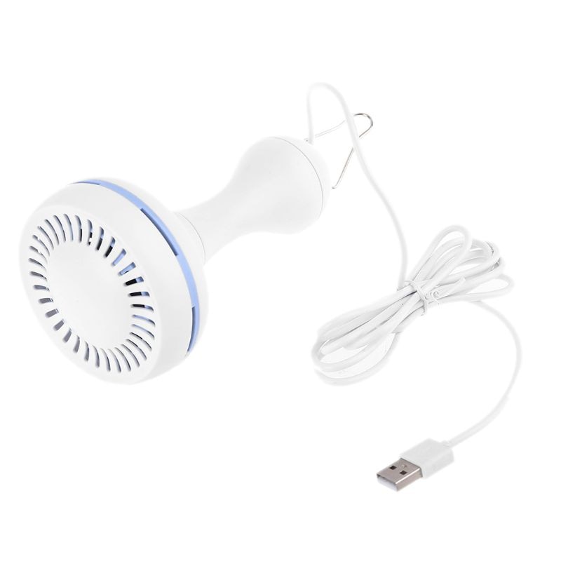 Hanging Fan 4 Speed Adjustable 6 Leaves Ceiling Fan for Outdoor Activities USB Powered Fan Picnic Camping Bbq Supplies