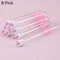 10pcs Pink Eyelashes Brushes Reusable Eyebrow Brush for Eyelash Extension Crystal Eyelash Brush Mascara Tube Make Up Hot Sales