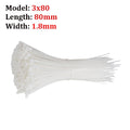 Self-locking plastic nylon cable tie 100 pieces white 5x300 cable tie fastening ring 3x200 industrial cable tie cable tie set