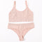 Seamless Women Bra Briefs Set Push Up Bra Crop Top High Waist Panties Sexy Lingerie Set Low Back Bralette Fitness Underwear Set