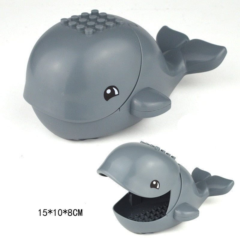 Compatible Mini Animals Building Blocks for Children MOC Turtles Bird Dolphin Fish Model Building Blocks Bricks Kids DIY Toys