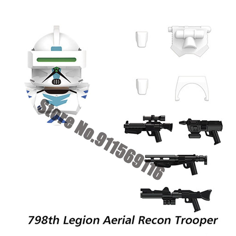Disney Republic Commando Clone 501st Troopers Building Blocks Force 99 Scorch Sev Crosshair Wrecker Bricks Figures Toys