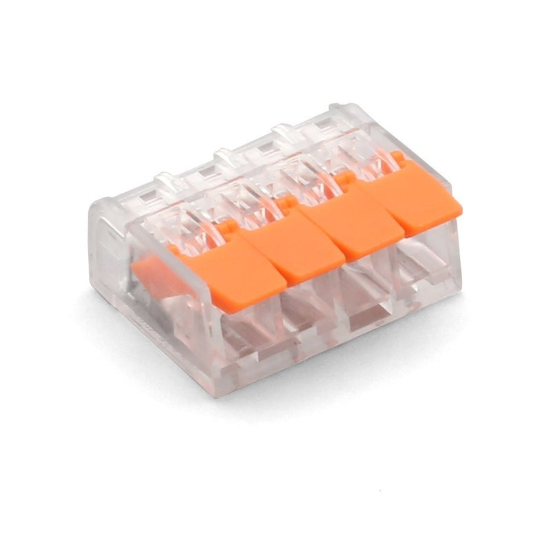 (30&amp;50Pieces) Lever Nuts-3 New style compact Splicing Connectors Quick Disconnect Wire Connectors AWG 24-12