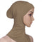 New Fashion Muslim Underscarf Women Veil Hijab Islamic Soft Cotton Solid Color Elastic Comfortable Breathable Casual Turbans