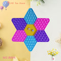 Rainbow Push Bubble Pop Fidget Stress Relief Squeeze Ball Toy for Kid Children Antistress Game Hand Simple Dimple Relax Adult