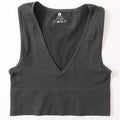 Vintage Crop Top Women Seamless Underwear Sexy Lingerie Female Tanks Vest Harajuku Deep V Neck Summer Camis Crop Top Camisole