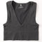 Vintage Crop Top Women Seamless Underwear Sexy Lingerie Female Tanks Vest Harajuku Deep V Neck Summer Camis Crop Top Camisole