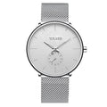 2022 Mens Fashion Minimalist Watches Men Business Casual Quartz Watch Simple Male Stainless Steel Mesh Band Clock reloj hombre