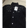 DEAT Fast Delivery New Autumn Fashion Women’s Denim Jacket Full Sleeve Loose Button Pearls Short Lapel Wild Casual 2022 AP446