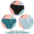 FINETOO Women&#39;s Cotton Panties 3Pcs Soft Striped Women Underpants Solid Girls Briefs Sexy Female Lingerie M-XL Comfort Underwear