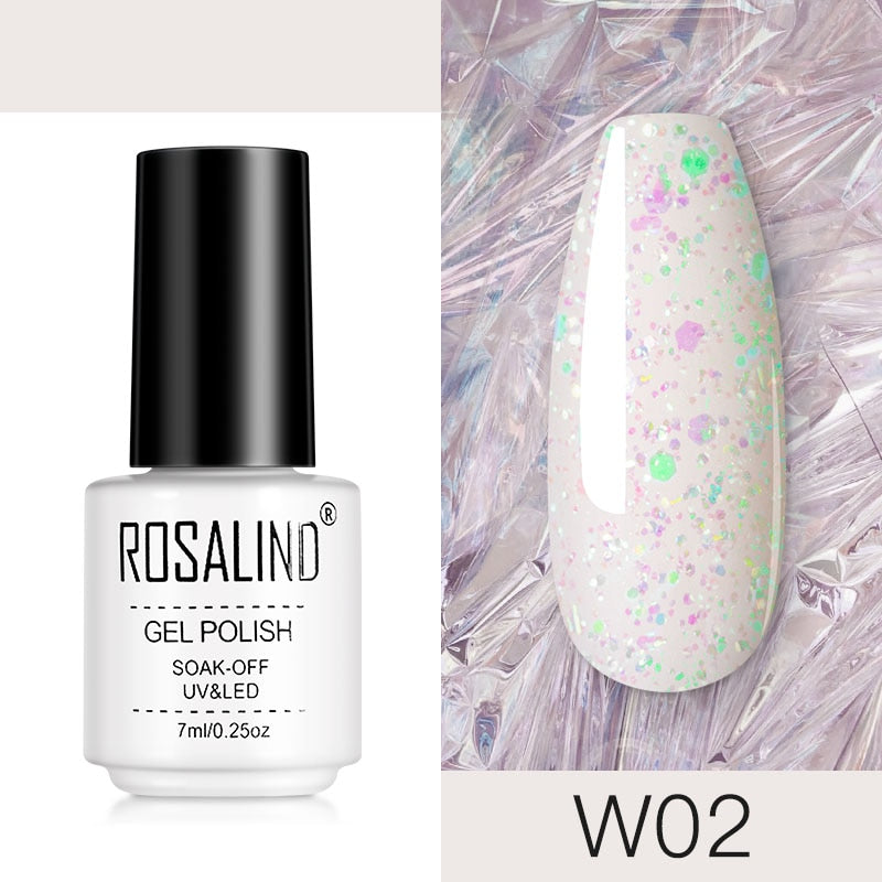 ROSALIND Nail Gel Polish Semi Permanent Polish All For Manicure Nails Art UV Hybrid Varnishes Gellak Base TOP Primer For Nails