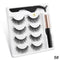 Magnetic Eyelashes 3D Mink Eyelashes Magnetic Eyeliner Magnetic Lashes Short False Lashes Lasting Handmade Eyelash Makeup Tool
