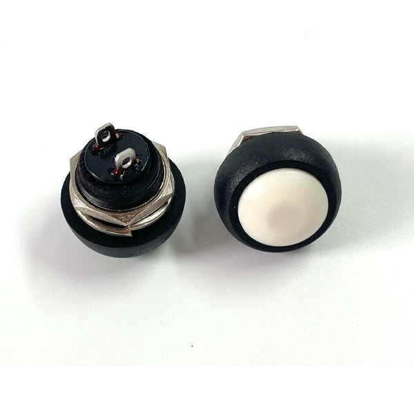 7Pcs PBS-33b 2Pin Mini Switch 12mm 12V 1A Waterproof momentary Push button Switch since the reset Non-locking