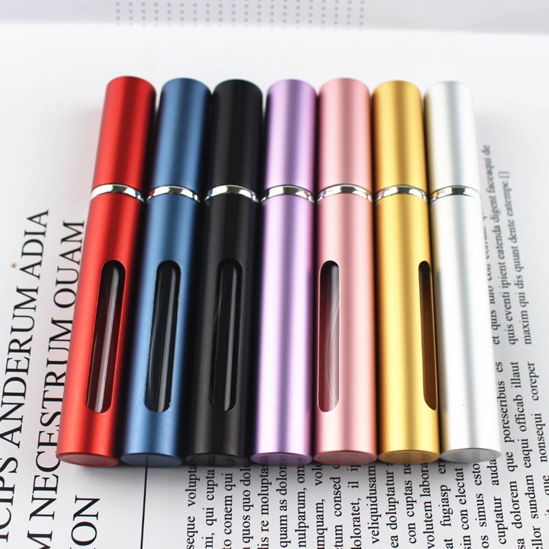 1PC Top Quality 5ml Perfume Bottle Mini Metal Sprayer Refillable Aluminum Perfume Atomizer Travel Size