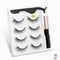 Magnetic Eyelashes 3D Mink Eyelashes Magnetic Eyeliner Magnetic Lashes Short False Lashes Lasting Handmade Eyelash Makeup Tool