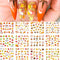 12 Designs Nail Stickers Set Mixed Floral Geometric Nail Art Water Transfer Decals Sliders Flower Leaves Manicures Decoration