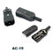 IEC320 C14 Electrical AC Socket 3 pin red LED 250V Rocker Switch 10A fuse female male inlet plug connector 2 pin socket mount