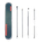 4Pcs/Set Blackhead Comedone Acne Pimple Belmish Extractor Vacuum Blackhead Remover Tool Spoon Rose Gold For Face Skin Care Tool