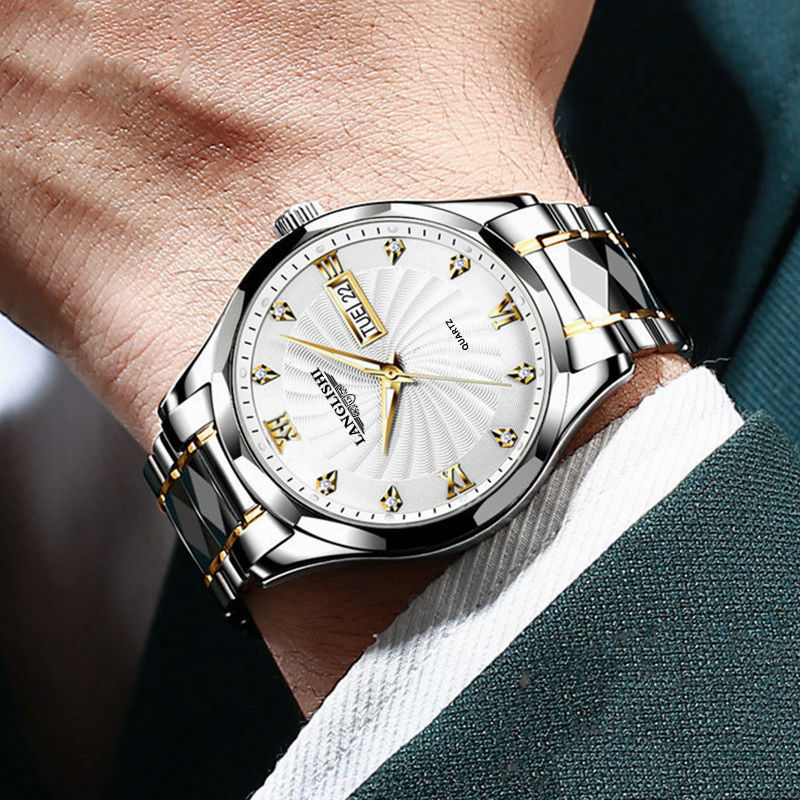 Free Dropping Role Watch Men Quartz Mens Watches Top Luxury Brand Watch Man Gold Stainless Steel Relogio Masculino Waterproof