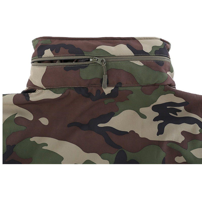 Winter Military Fleece Jacket Men Soft shell Tactical Waterproof Army Camouflage Coat Airsoft Clothing Multicam Windbreakers